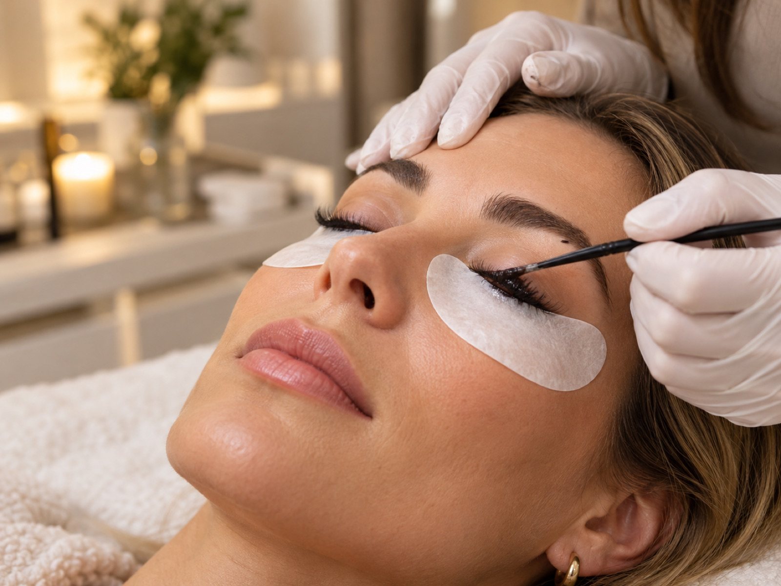 Professional eyelash tint